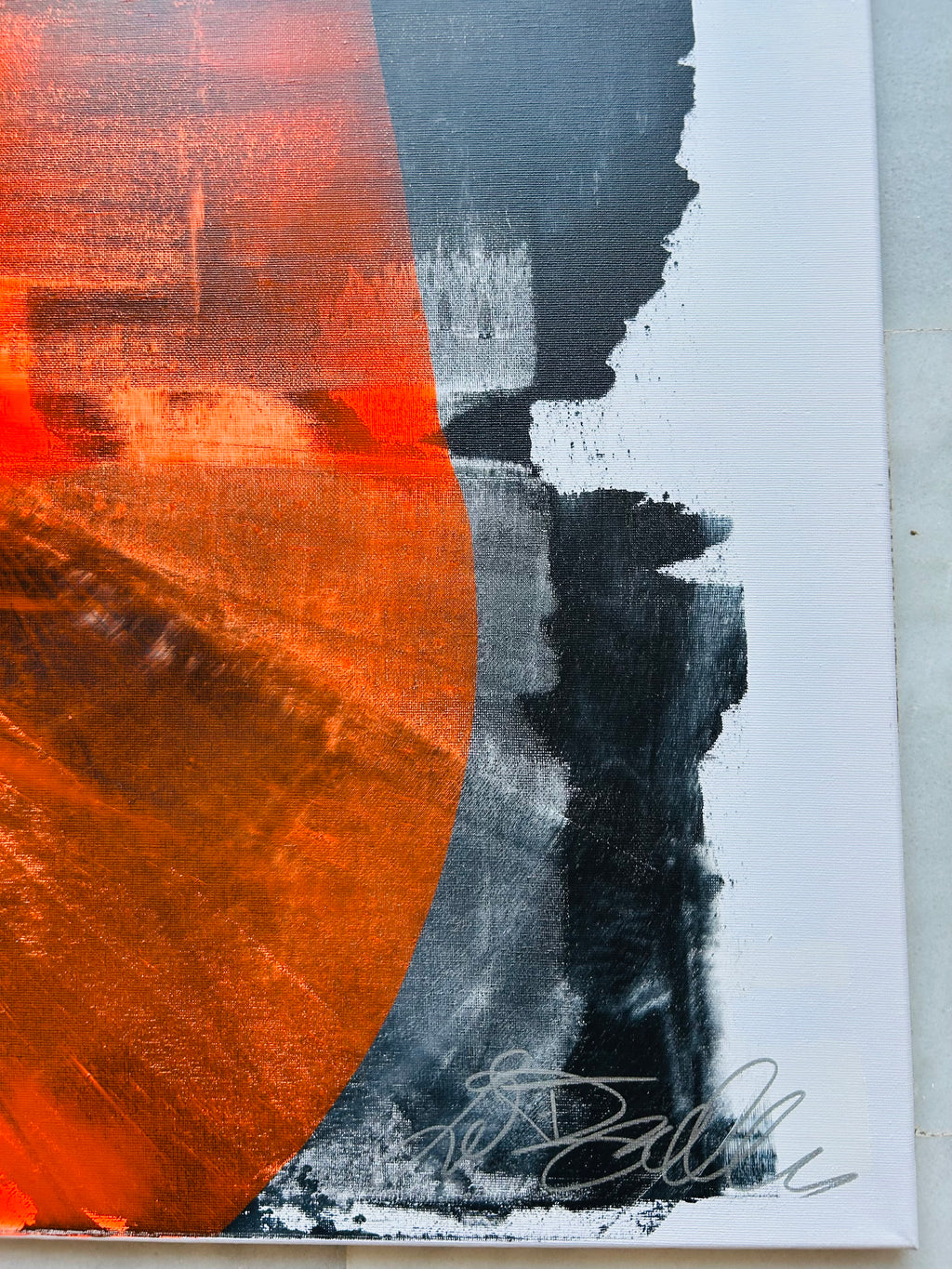 Collision of Elements by Carey Baxendale - artistic detail of abstract composition.