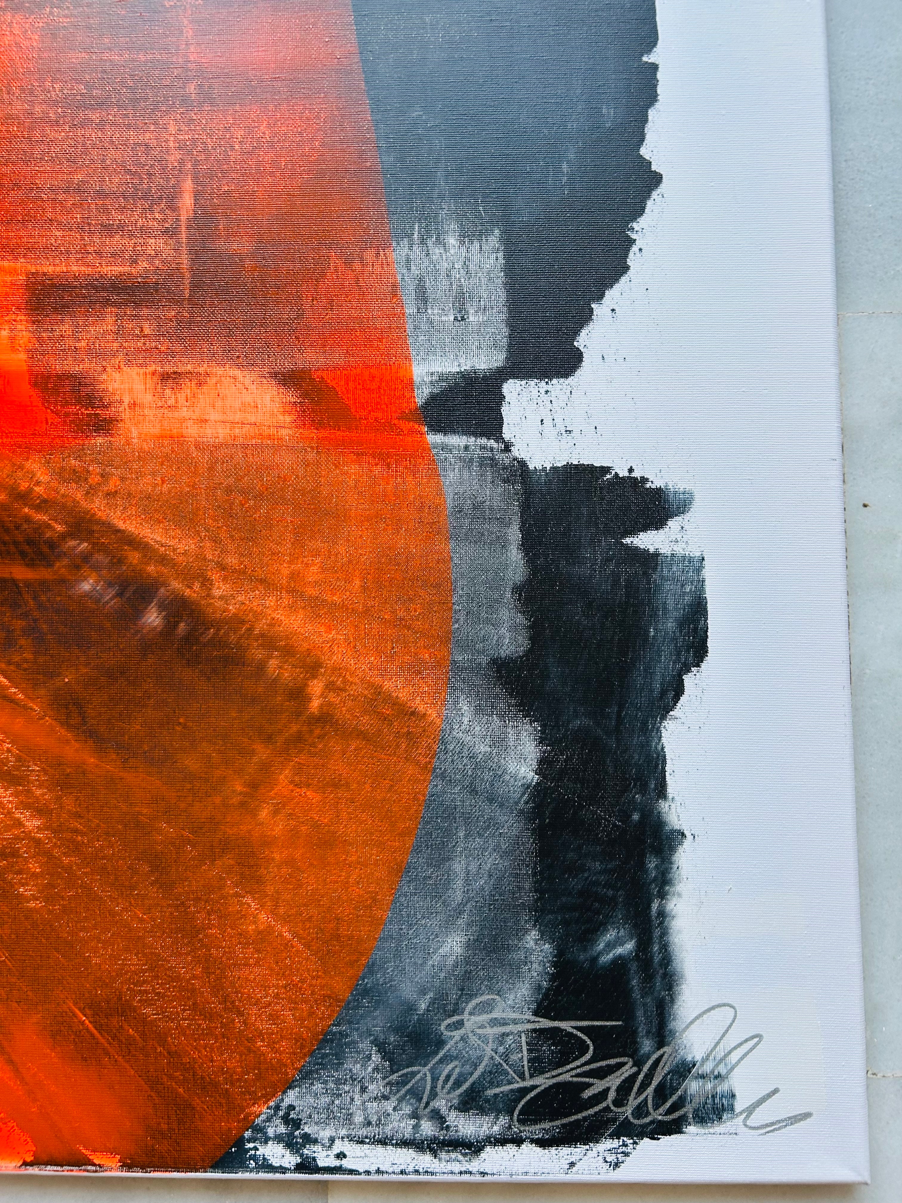 Collision of Elements by Carey Baxendale - artistic detail of abstract composition.