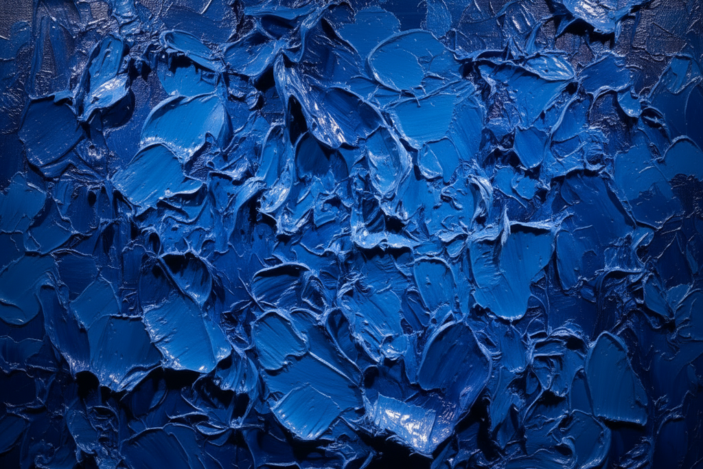 Textured blue surface with a close-up view