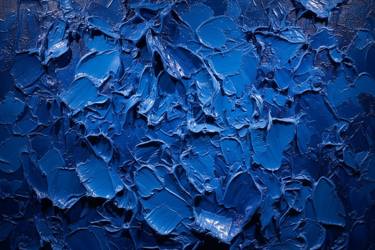 Textured blue surface with a close-up view