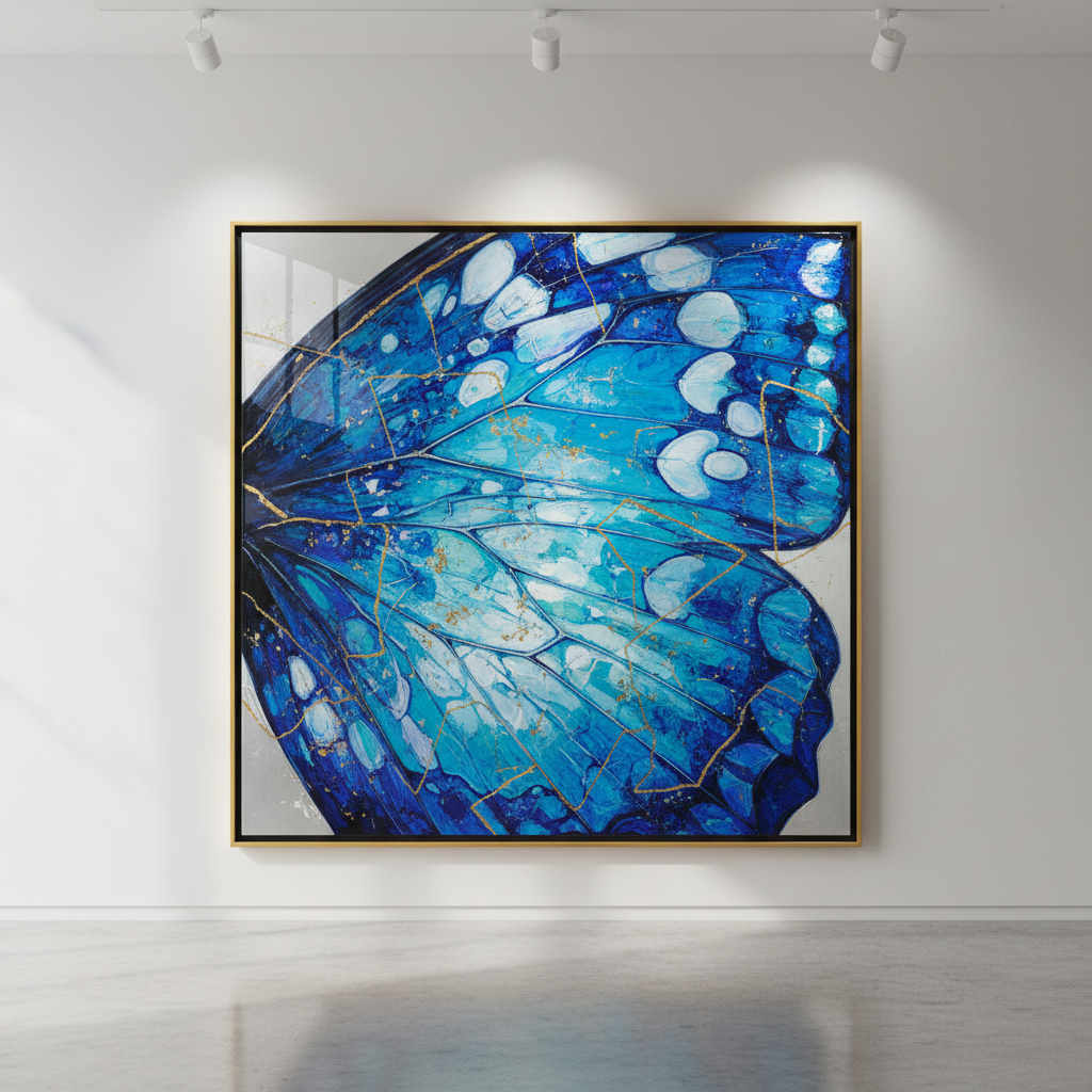 Morpho Butterfly Wing Abstract
